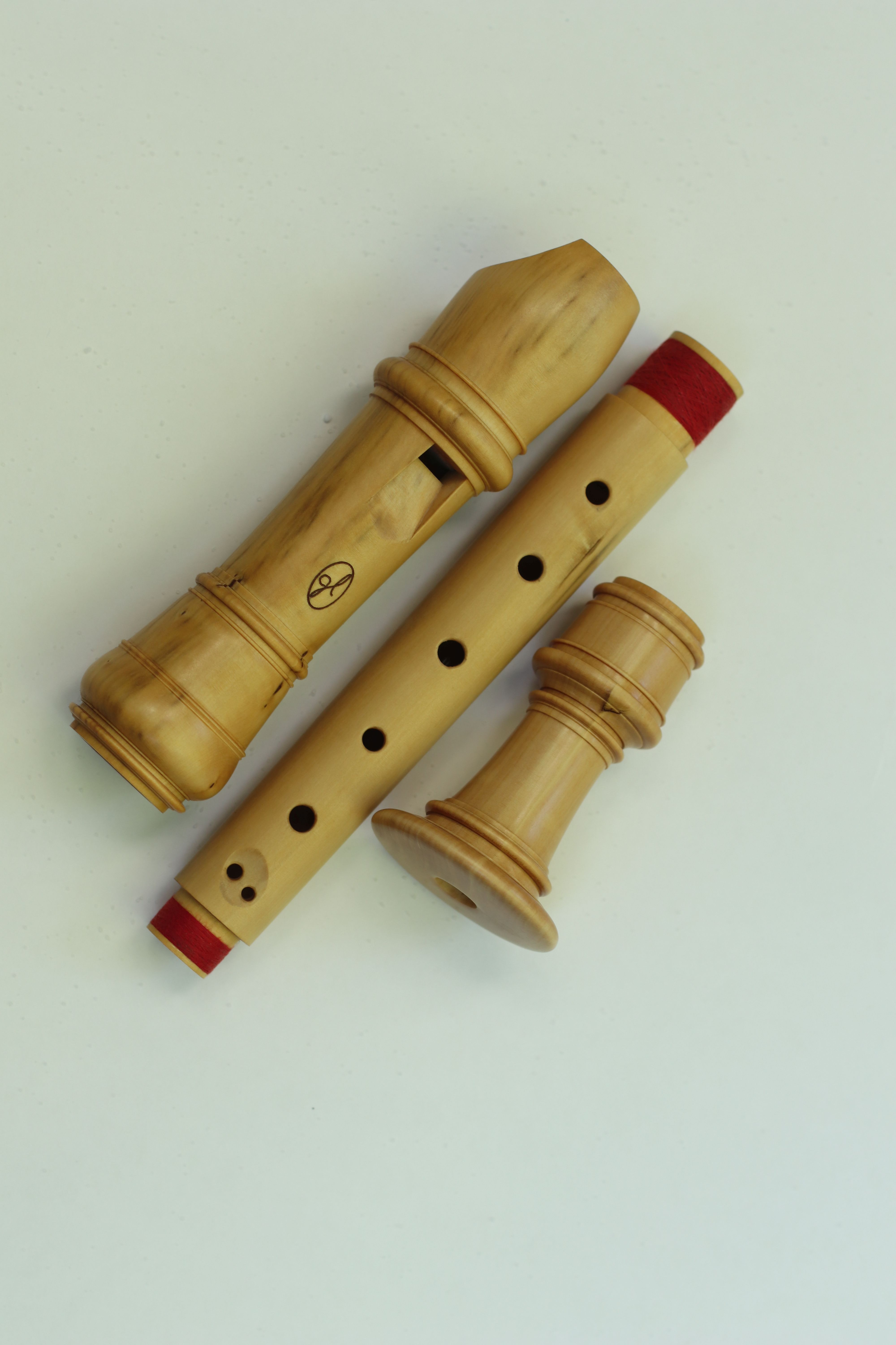 Baroque soprano recorder in boxwood